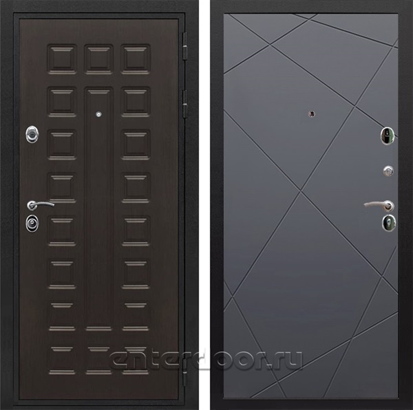Входная металлическая дверь Сенатор Престиж ФЛ-291 (Венге / Графит софт)