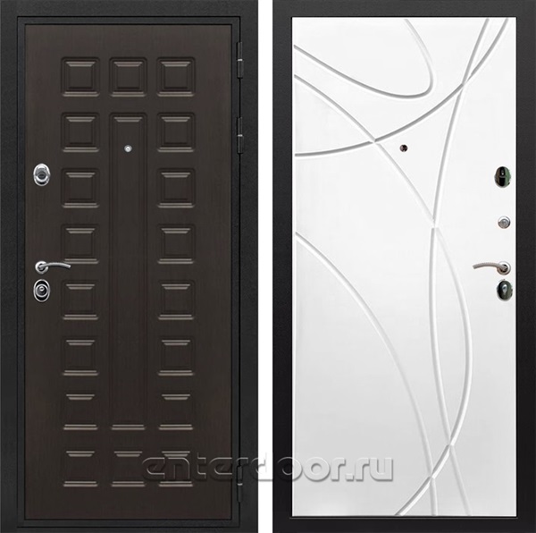 Входная металлическая дверь Сенатор Престиж ФЛ-247 (Венге / Белый ясень)