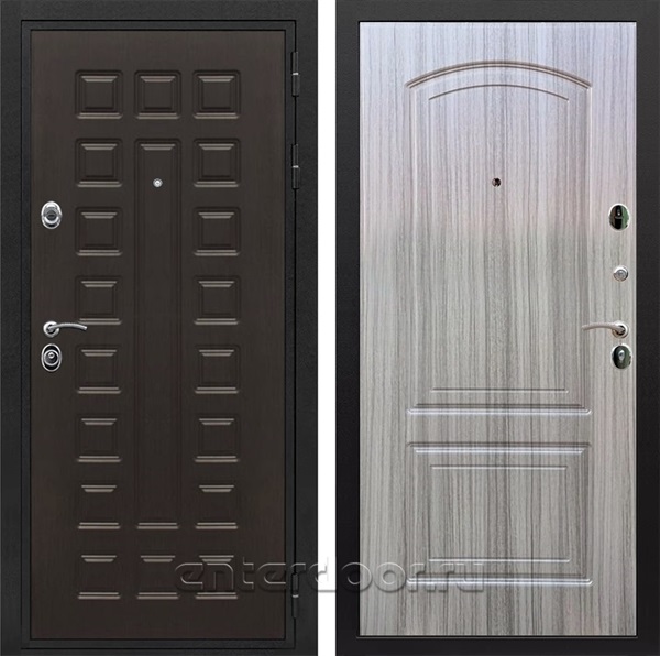 Входная металлическая дверь Сенатор Престиж ФЛ-138 (Венге / Сандал серый)