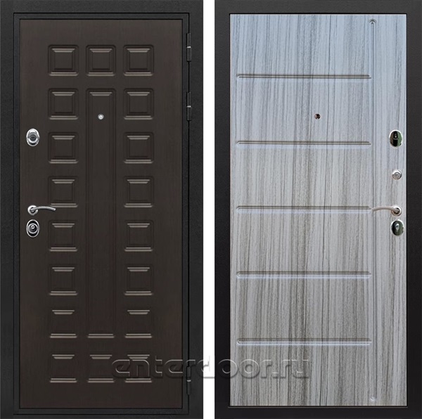Входная металлическая дверь Сенатор Престиж ФЛ-102 (Венге / Сандал серый)
