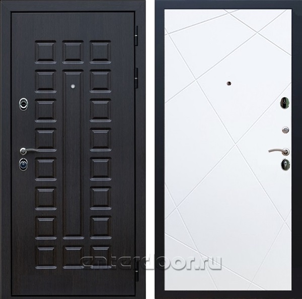 Входная металлическая дверь Сенатор 3К Премиум ФЛ-291 (Венге / Белый матовый)