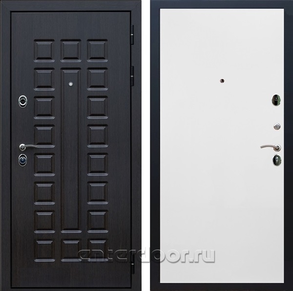 Входная металлическая дверь Сенатор 3К Премиум Гладкая (Венге / Белый матовый)