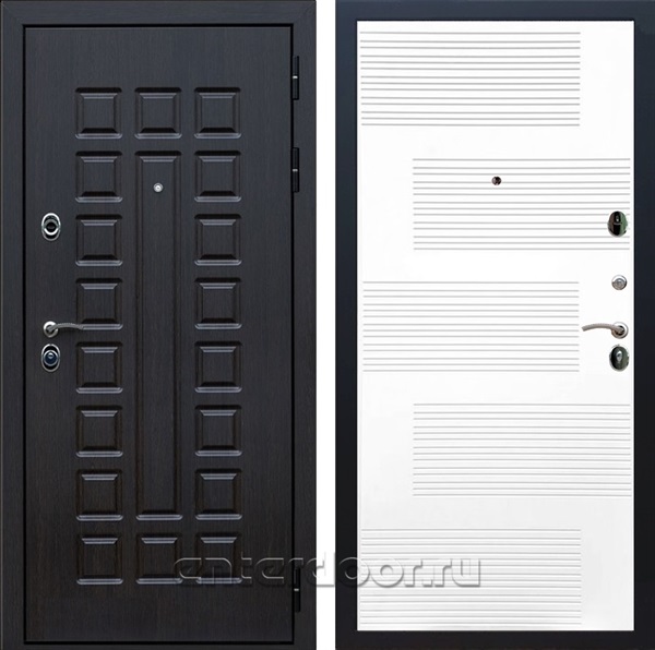 Входная металлическая дверь Сенатор 3К Премиум ФЛ-185 (Венге / Белый матовый)
