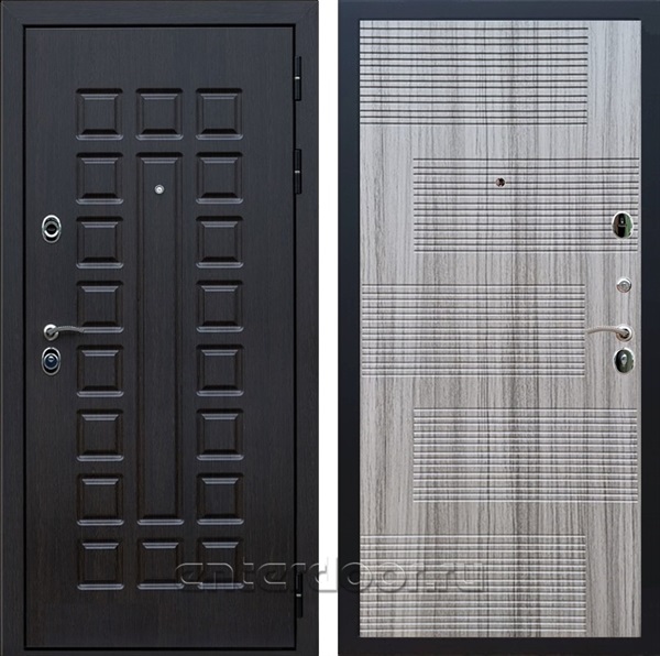 Входная металлическая дверь Сенатор 3К Премиум ФЛ-185 (Венге / Сандал серый)