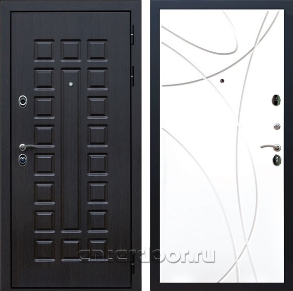 Входная металлическая дверь Сенатор 3К Премиум ФЛ-247 (Венге / Белый матовый)