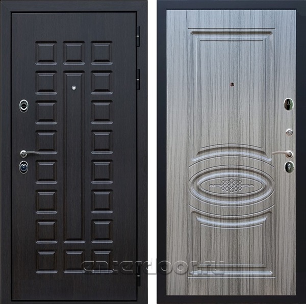 Входная металлическая дверь Сенатор 3К Премиум ФЛ-181 (Венге / Сандал серый)