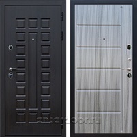 Входная металлическая дверь Сенатор 3К Премиум ФЛ-102 (Венге / Сандал серый)