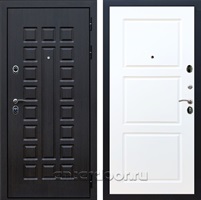Входная металлическая дверь Сенатор 3К Премиум ФЛ-3 (Венге / Белый матовый)