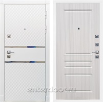 Входная металлическая дверь Сенатор Бастион ФЛ-243 (Белый матовый / Сандал белый)