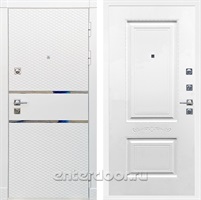 Входная металлическая дверь Сенатор Бастион ФЛ-04 (Белый матовый / Белый матовый)