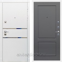 Входная металлическая дверь Сенатор Бастион ФЛ-117 (Белый матовый / Графит софт)