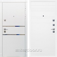 Входная металлическая дверь Сенатор Бастион ФЛ-14 (Белый матовый / Белый матовый)