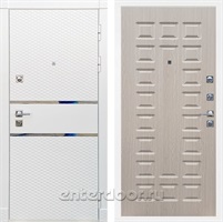 Входная металлическая дверь Сенатор Бастион ФЛ-183 (Белый матовый / Беленый дуб)