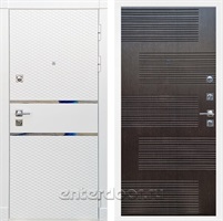 Входная металлическая дверь Сенатор Бастион ФЛ-185 (Белый матовый / Венге)
