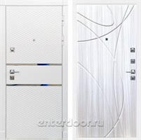 Входная металлическая дверь Сенатор Бастион ФЛ-247 (Белый матовый / Сандал белый)
