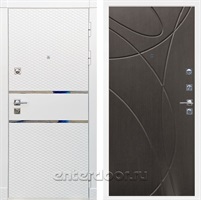 Входная металлическая дверь Сенатор Бастион ФЛ-247 (Белый матовый / Венге)