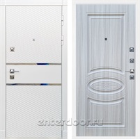 Входная металлическая дверь Сенатор Бастион ФЛ-181 (Белый матовый / Сандал белый)