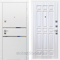 Входная металлическая дверь Сенатор Бастион ФЛ-33 (Белый матовый / Сандал белый)