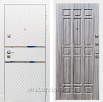 Входная металлическая дверь Сенатор Бастион ФЛ-33 (Белый матовый / Сандал серый)