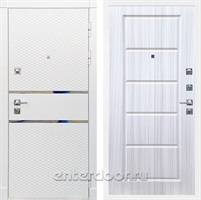 Входная металлическая дверь Сенатор Бастион ФЛ-39 (Белый матовый / Сандал белый)
