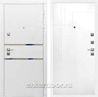 Входная металлическая дверь Сенатор Бастион ФЛ-246 (Белый матовый / Белый матовый)