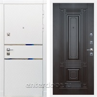 Входная металлическая дверь Сенатор Бастион ФЛ-2 (Белый матовый / Венге)