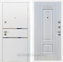 Входная металлическая дверь Сенатор Бастион ФЛ-2 (Белый матовый / Сандал белый)