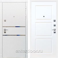 Входная металлическая дверь Сенатор Бастион ФЛ-3 (Белый матовый / Белый матовый)