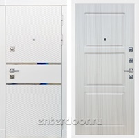 Входная металлическая дверь Сенатор Бастион ФЛ-3 (Белый матовый / Сандал белый)
