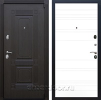 Входная дверь Армада Эстет 3к ФЛ-14 (Венге / Белый матовый)