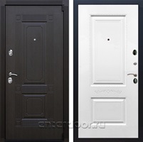 Входная металлическая дверь Армада 9 Викинг Смальта-04 (Венге / Белый матовый)