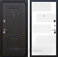 Входная дверь Армада Эстет 3к ФЛ-185 (Венге / Белый матовый)