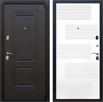 Входная дверь Эстет 3к ФЛ-185 (Венге / Белый ясень) для установки в квартиру 24509