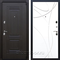 Входная дверь Армада Эстет 3к ФЛ-247 (Венге / Белый матовый)