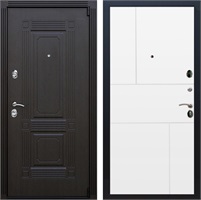Входная дверь Эстет 3к ФЛ-290 (Венге / Белый матовый) для установки в квартиру 17408