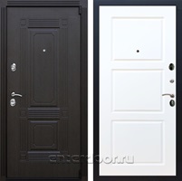 Входная дверь Армада Эстет 3к ФЛ-3 (Венге / Белый матовый)
