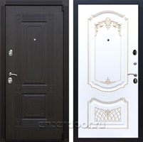 Входная металлическая дверь Армада 9 Викинг ФЛ-317 (Венге / Белый патина Золото)