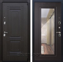 Входная дверь Армада Эстет 3к с зеркалом ФЛЗ-120 (Венге / Венге)
