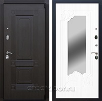 Входная дверь Армада Эстет 3к с зеркалом ФЛЗ-147 (Венге / Белый ясень)