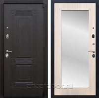 Входная дверь Армада Эстет 3к с зеркалом Пастораль (Венге / Дуб беленый)