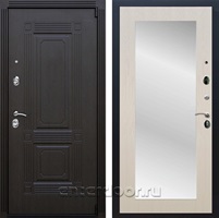 Входная дверь Армада Эстет 3к с зеркалом Пастораль (Венге / Лиственница беж)