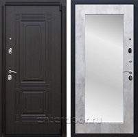 Входная дверь Армада Эстет 3к с зеркалом Пастораль (Венге / Бетон светлый)