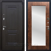 Входная дверь Армада Эстет 3к с зеркалом Пастораль (Венге / Береза мореная)