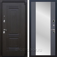 Входная дверь Армада Эстет 3к с зеркалом СБ-16 (Венге / Графит софт)