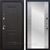 Входная дверь Армада Эстет 3к с зеркалом СБ-16 (Венге / Бетон светлый)