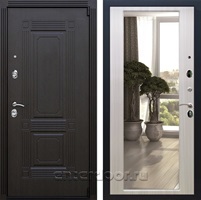 Входная дверь Армада Эстет 3к с зеркалом 2XL (Венге / Сандал белый)