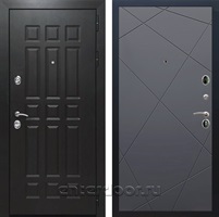 Входная дверь Армада Престиж ФЛ-33 ЧШ ФЛ-291 (Венге / Графит софт)