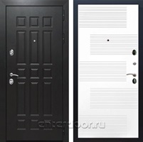 Входная дверь Армада Престиж ФЛ-33 ЧШ ФЛ-185 (Венге / Белый матовый)