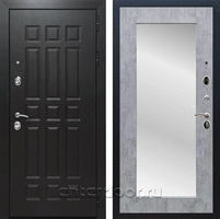 Входная дверь Армада Престиж ФЛ-33 ЧШ с зеркалом Пастораль (Венге / Бетон темный)