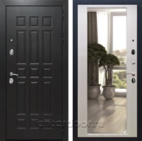 Входная дверь Армада Престиж ФЛ-33 ЧШ с зеркалом 2XL (Венге / Сандал белый)